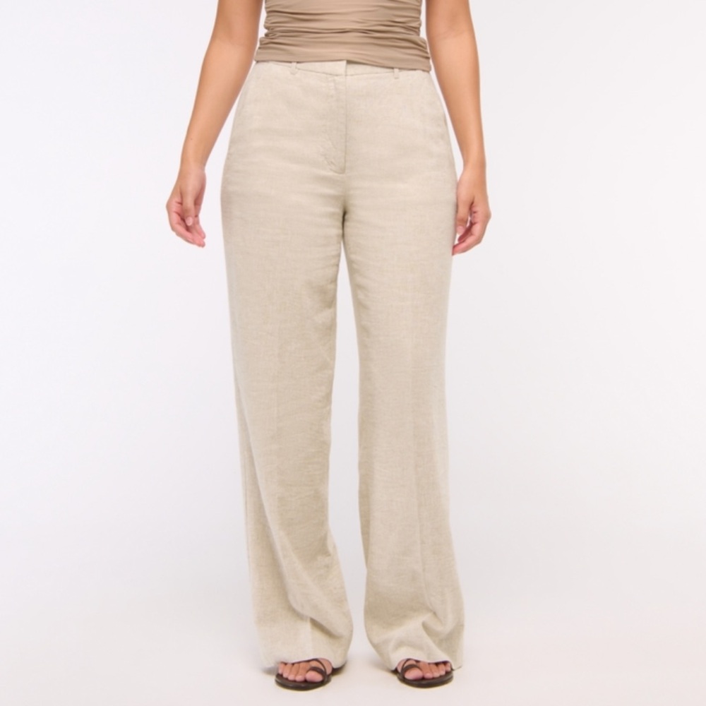 Abercrombie Curve Linen-Blend Pants